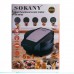 Мультипекарь Sokany SK-08105 5 в 1 600 Вт с антипригарными панелями: для вафель, коржей, пончиков, орешков, фигурного печенья