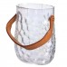 Ваза сумочка с ручкой 13×9.5×18 (см) декоративная стеклянная ваза для цветов 1.2 (л) Прозрачный HP-19-153-6