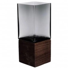 Ваза для цветов квадратная стеклянная 10×10×25 (см) декоративна ваза 1.5 (л) из толстого стекла HP-19-160-3