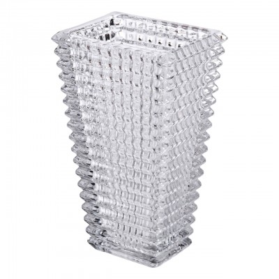 Прямоугольная декоративная стеклянная ваза 13,5 x 10 x 22 см HP-1722