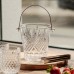 Ведерко для льда стеклянное 1 л с металлическими щипцами HP-19-22GLASS