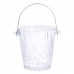 Ведерко для льда стеклянное 1 л с металлическими щипцами HP-19-22GLASS