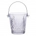 Ведерко для льда стеклянное 1 л с металлическими щипцами HP-19-22GLASS