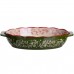 Форма для запекания Vintage 25×15×5 (см) овальная с ручками Зеленая HM05-01 Форма для запекания Vintage 25×15×5 (см) овальная с ручками Зеленая HM05-01