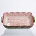 Форма для запекания Vintage 28×17×5 (см) прямоугольная форма для выпекания в духовке с ручками Зеленая HM05-10