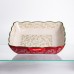 Форма для запекания Vintage 34×30×7 (см) квадратная форма для выпекания в духовке с ручками Красная HM04-16