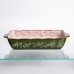 Форма для запекания Vintage 33×21×5.5 (см) прямоугольная с ручками Зеленая HM05-11