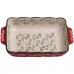 Форма для запекания Vintage 23×14×5 (см) прямоугольная форма для выпекания в духовке с ручками Красная HM05-09