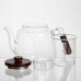 Заварочный чайник стеклянный 1 л с деревянной ручкой и крышкой Yiwu HP-34-44