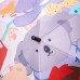 Зонт детский механический элегантный с принтом прочный надежный из полиэстера диаметр 90 см Фиолетовый HP-23-13V