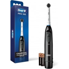 Щетка зубная емктерическая со сменной насадкой Oral-B Power 100 Charcoal, Battery Powered Toothbrush, Black Щетка зубная емктерическая со сменной насадкой Oral-B Power 100 Charcoal, Battery Powered Toothbrush, Black